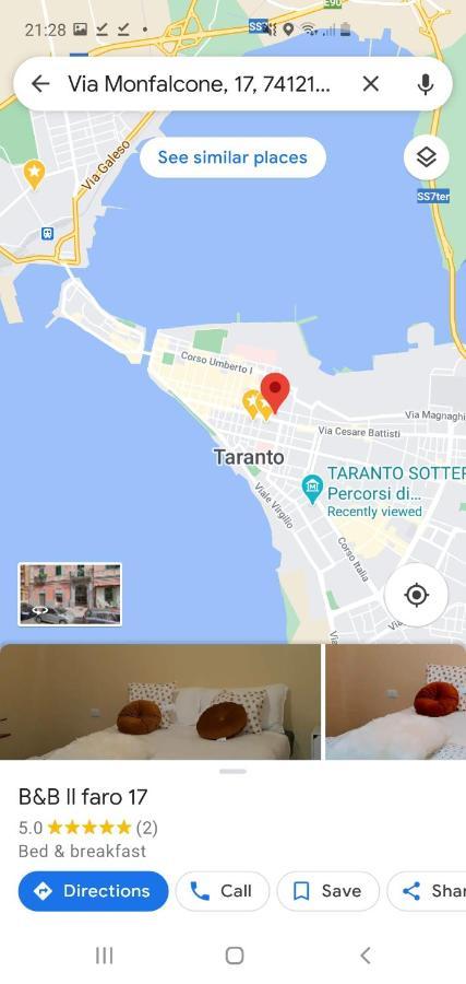 Il Faro 17 Bed & Breakfast Taranto Ngoại thất bức ảnh